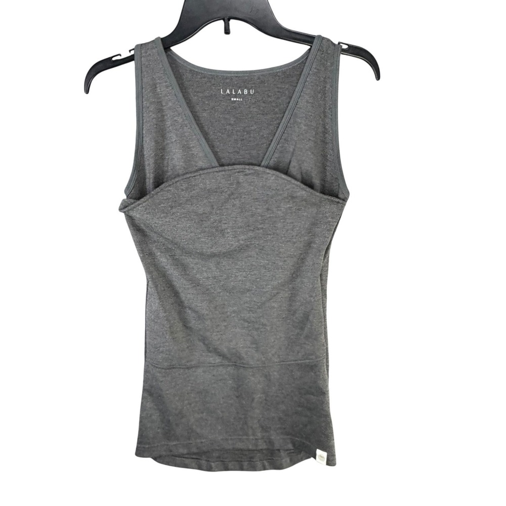 Lalabu Soothe Shirt Tank Top‎  Womens Small Gray Front Pouch Nursing Babywearing